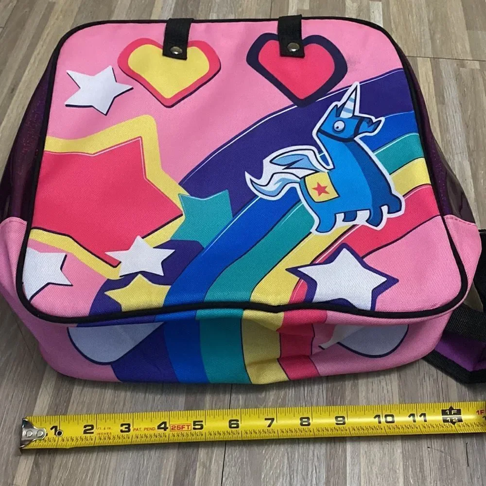 Fortnite Loot Llama Backpack Satchel Adult Girls' Boys Purple Gaming